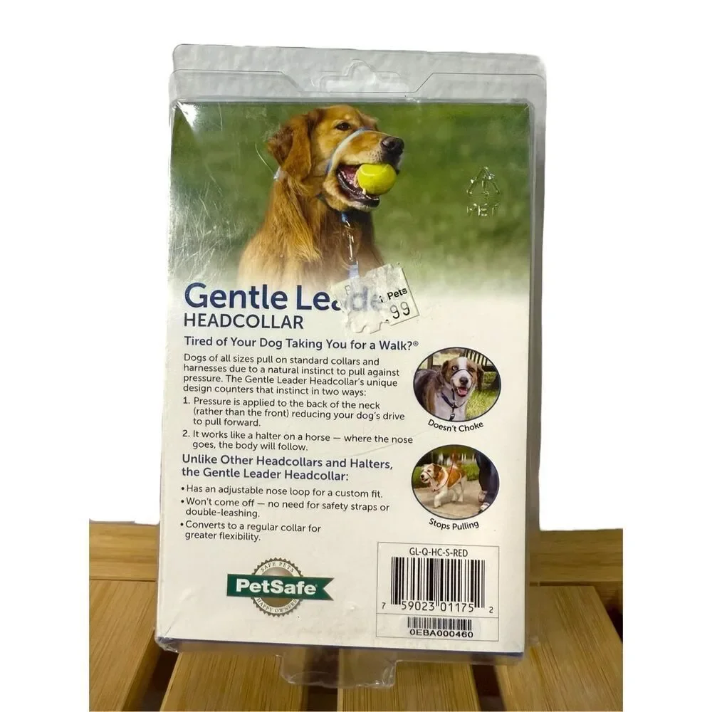 PetSafe Gentle Leader Headcollar Training No Pull Dog Collar‎ Size Small Red NEW